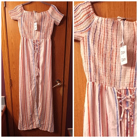 NWT gorgeous Davi & Dani Large dress / romper Boutique Exclusive - Picture 2 of 5